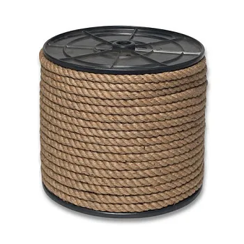 Веревка джутовая Д кр.3-прядн.d.  4 мм на кат. 200 мм